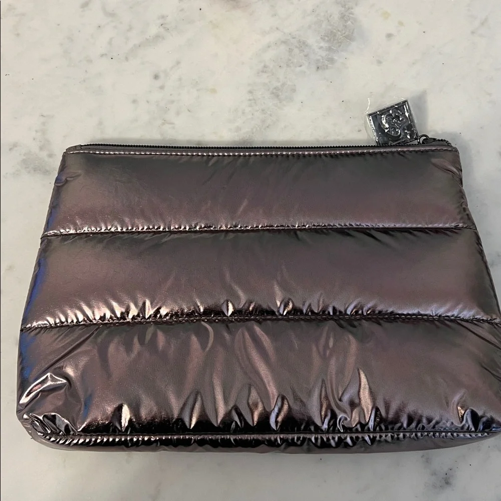 SkinCeuticals Iridescent Plum Quilted Cosmetic Pouch